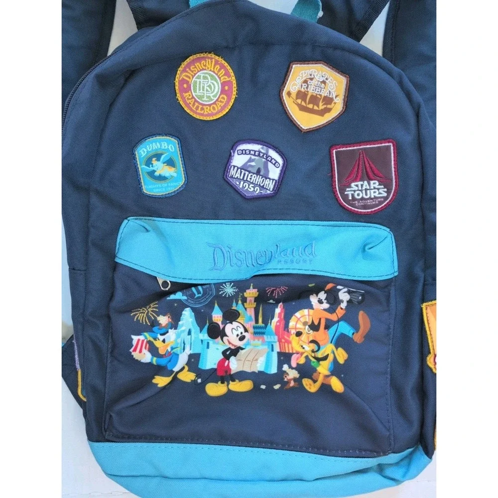 Disney Parks‎ Passport Patches Star Tours Mickey Mouse Canvas Backpack Blue New